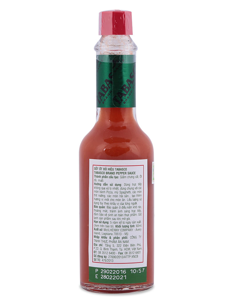 Sốt ớt đỏ hiệu Tabasco 60ml