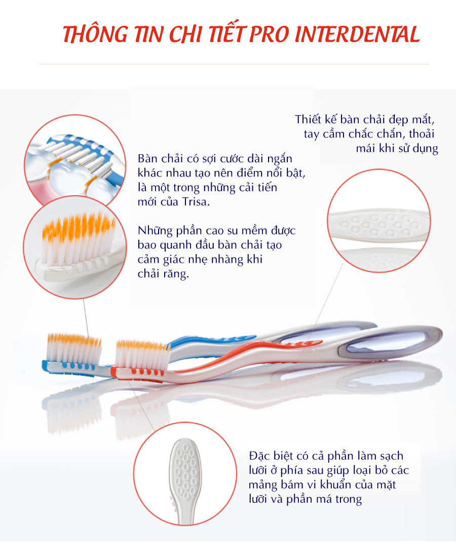 Bàn Chải Đánh Răng Trisa Pro Interdental