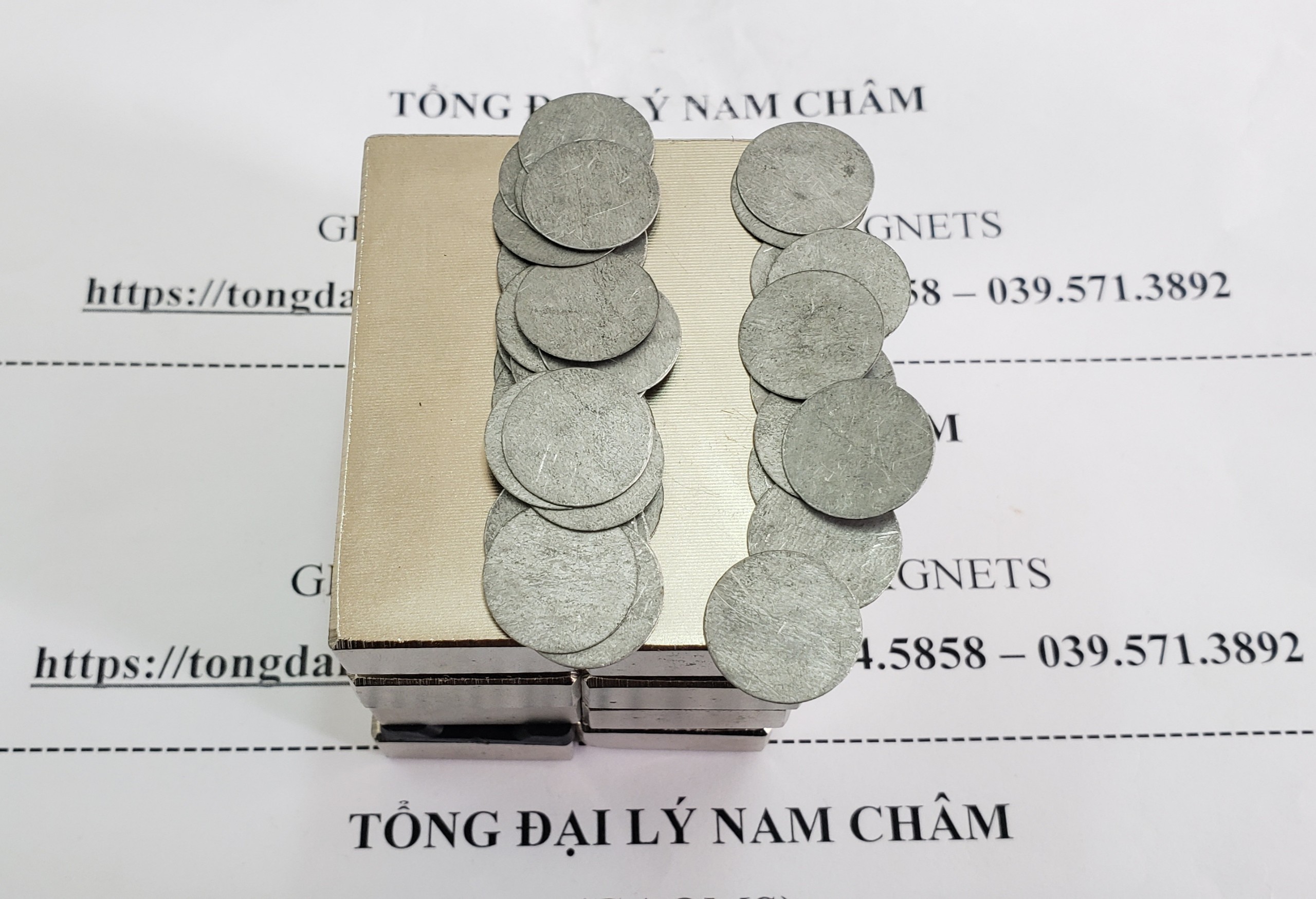 Nam châm siêu mạnh kích thước 60x25x10mm, lực hút cực mạnh