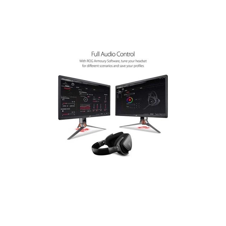 Tai nghe chùm đầu gaming Asus ROG-DELTA-CORE/PC, PS4, Xbox One, Nintendo switch - USB, Mic- Hàng chính hãng