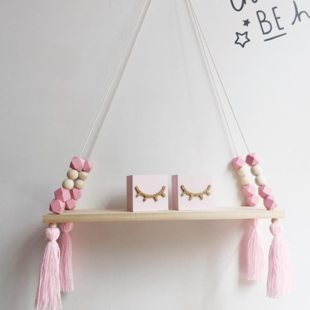 2xHome Decor Wooden Floating Shelf Wall-hanging Display Holder Kids Room Decor