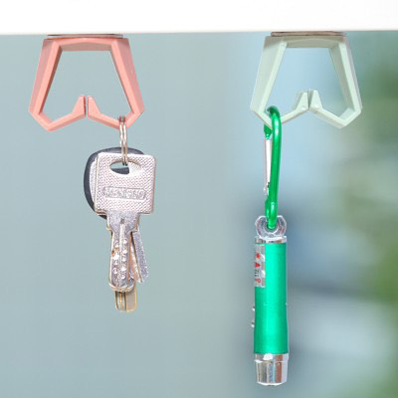 Combo 5 Móc Kép Treo Trang Sức, Chìa Khóa Dán Tường