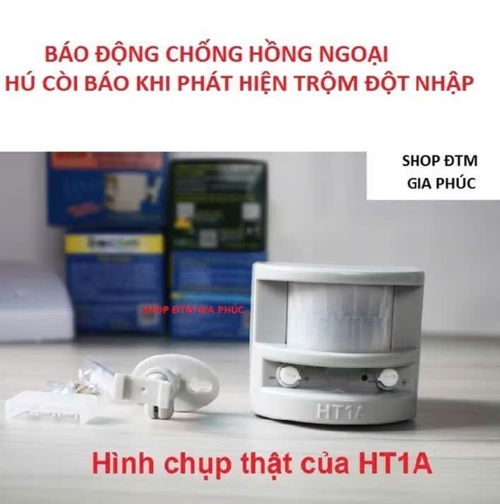 Chuông báo động chống trộm hồng ngoại sơ đồ có trên vỏ hộp