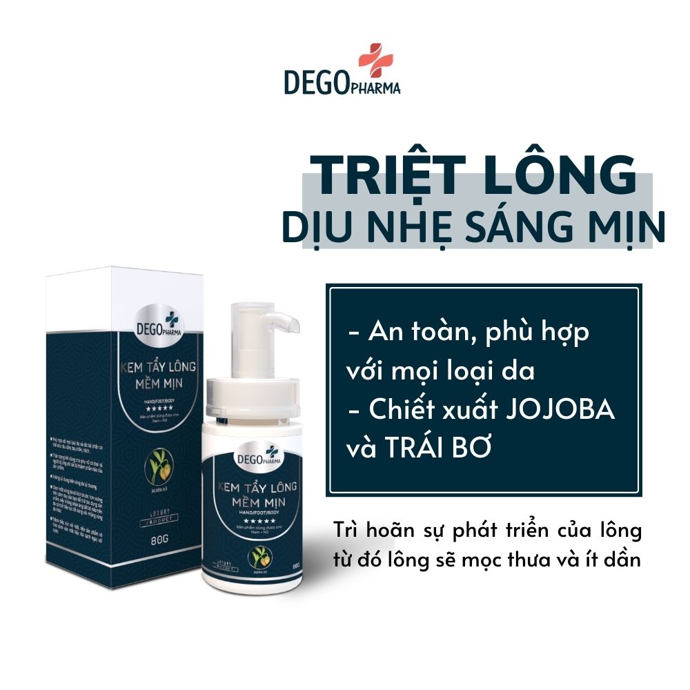 Kem tẩy lông Dego Pharma - triệt lông tay, chân, nách, bikini tại nhà