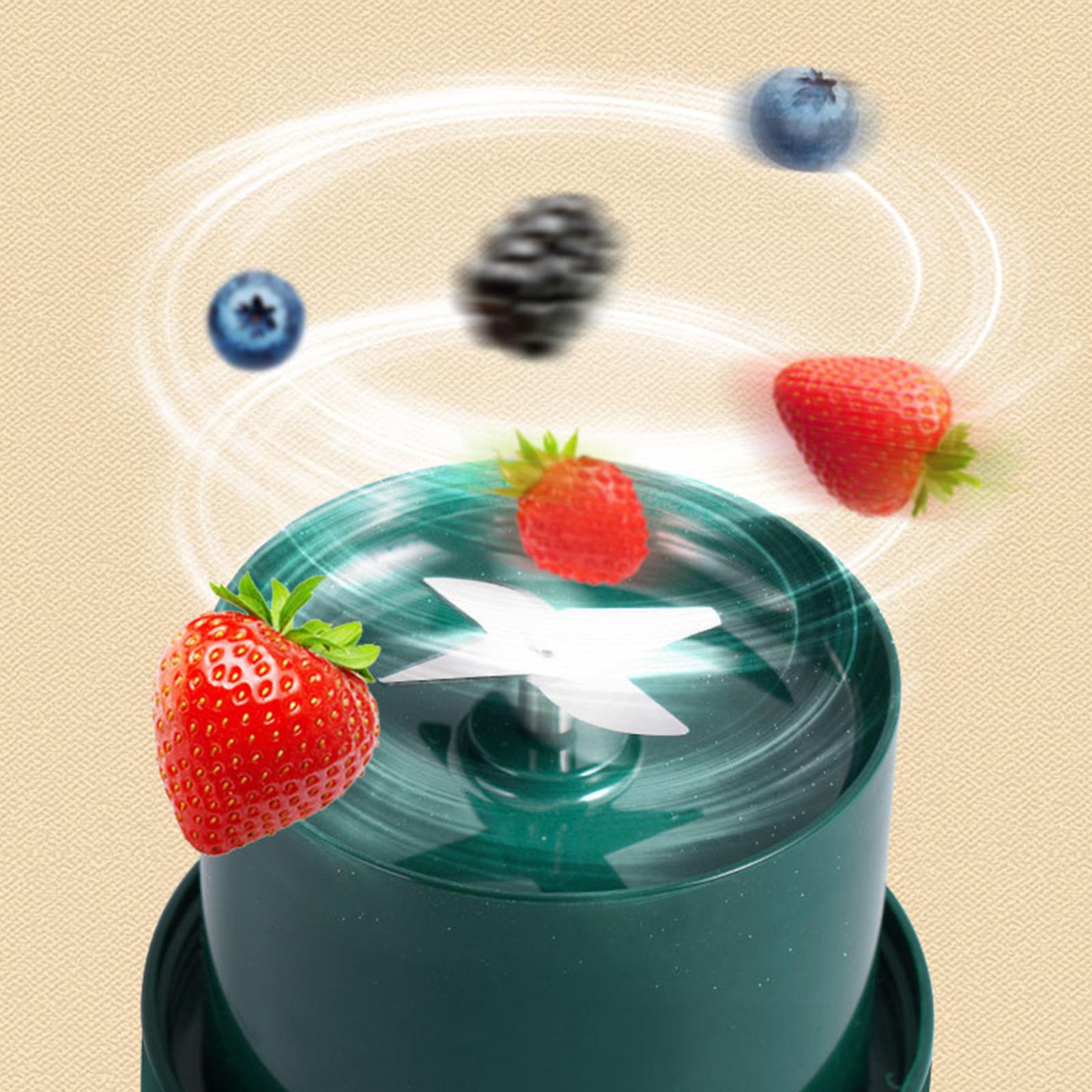 400ML Juicer Cup Smoothie and Shakes Blender Fruit Mixer Mini Portable Mixer Cup USB Rechargeable Fruit Blender Cup