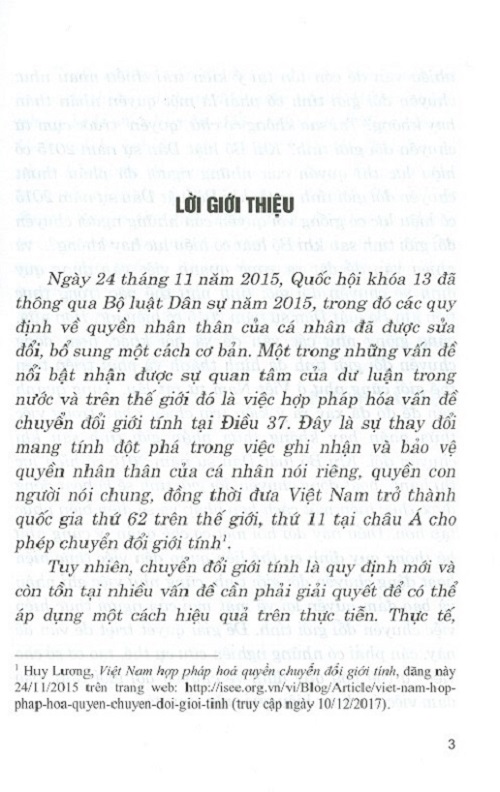 Hoàn Thiện Pháp Luật Về Chuyển Đổi Giới Tính Ở Việt Nam