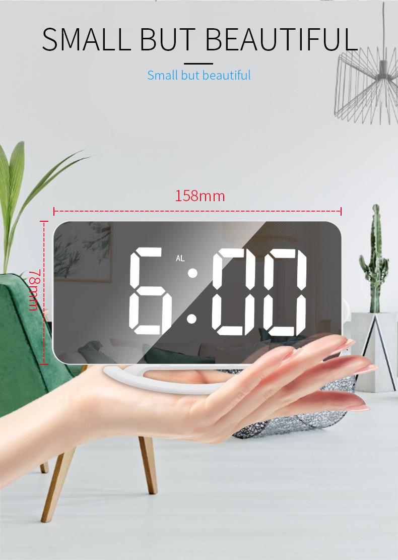 Đồng hồ báo thức kỹ thuật số, Đồng hồ LED gương lớn