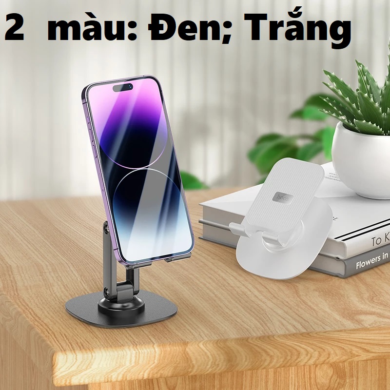 GIÁ ĐỠ ĐIỆN THOẠI ĐỂ BÀN DẠNG GẬP THIẾT KẾ 2 TRỤC CHO ĐIỆN THOẠI HOCO HD6 HD8 _ hàng chính hãng