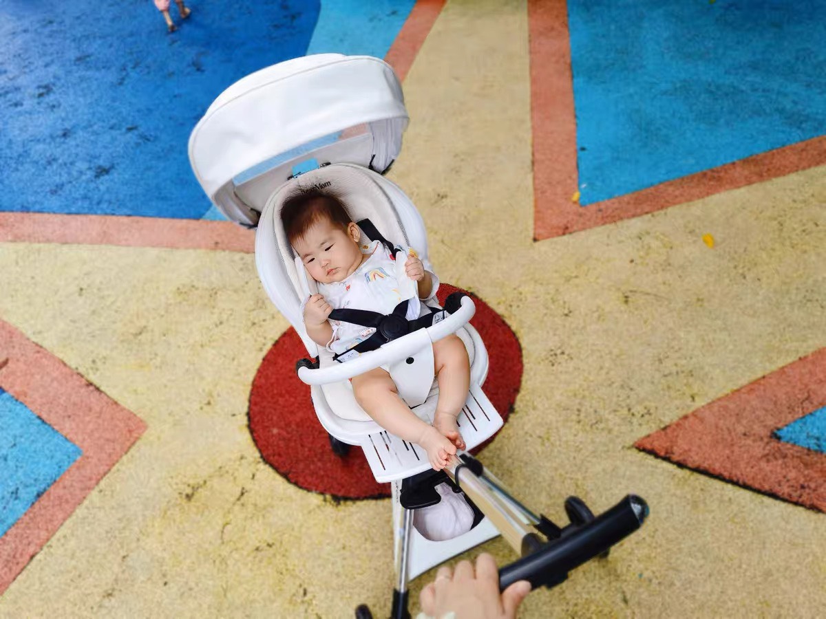 Xe đẩy du lịch gấp gọn DEARMOM CROM dùng cho bé từ sơ sinh đến 50KG
