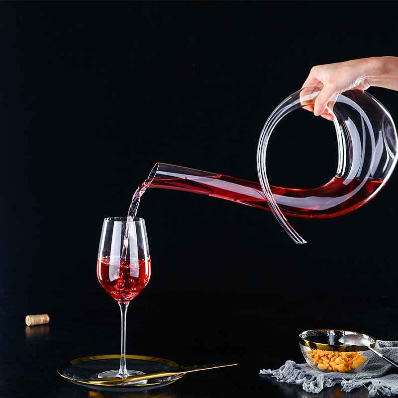 Bình Rượu Vang Thủy Tinh Cao Cấp DECANTER Chất Liệu BOROSILICATE 1500 ML DECOR LUXURY - Hàng Nhập Khẩu