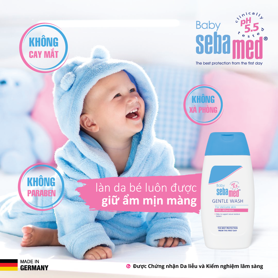 Sữa tắm gội toàn thân cho bé Sebamed pH5.5 - SBB08