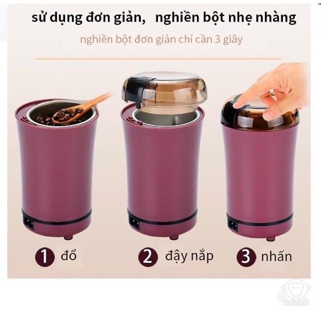 Máy Nghiền Cầm Tay Mini Xay Đồ Khô, Các Loại Hạt, Ngũ Cốc, CaFe, Gạo Siêu Tốc Tiện Dụng