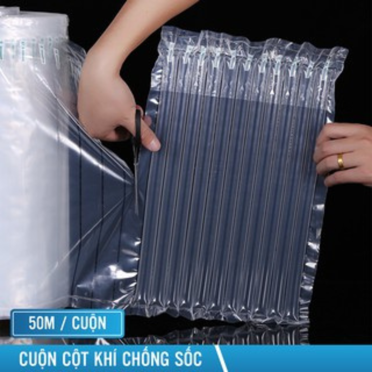 Cột khí chống sốc đệm hơi cuộn khổ 20cm dài 50m gói hàng bóng khí bọc hàng inflatable túi khí chèn hàng-MHPACK