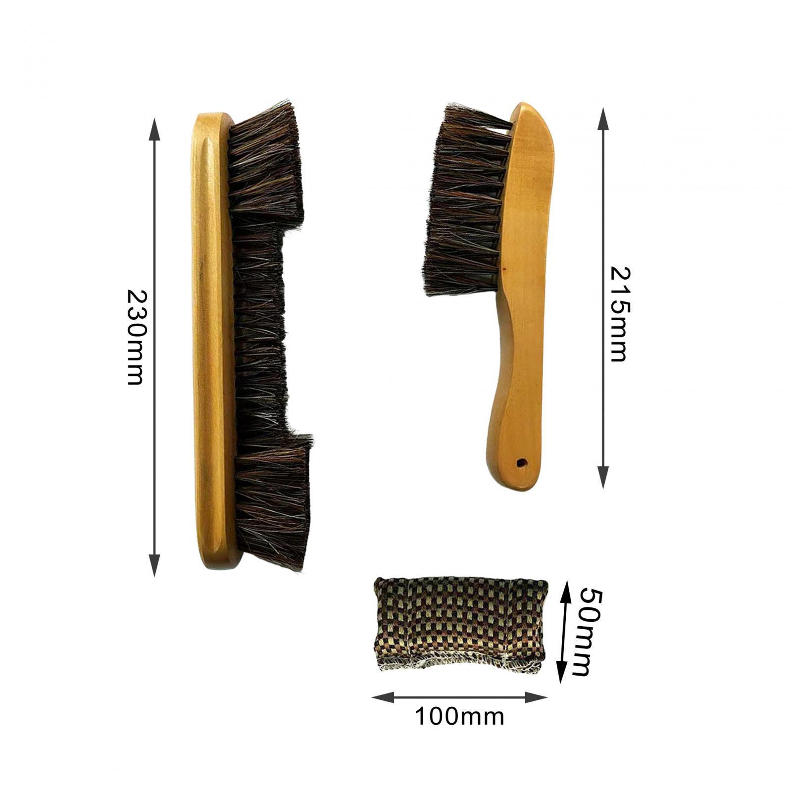 Billiards Table Cleaning Tool, Horse Hair Brush, Cleaning Tool Club Wipe, Wooden Handle Billiards Pool Table  Brush Set, Billiards Brush