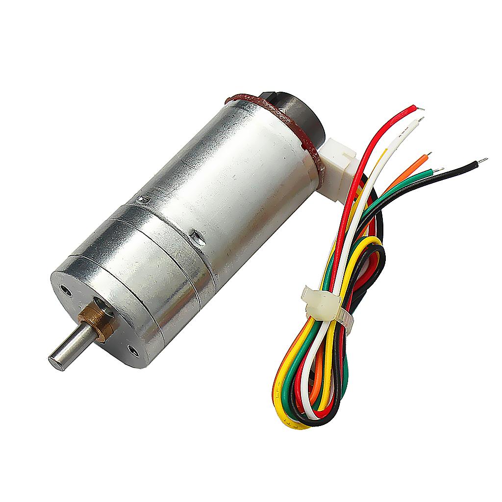 DC 6V, 12V, 24V, Reducer Gear Motor With Magnetic Coded Disc Encoder Tachomotor 190RMP-1930RMP