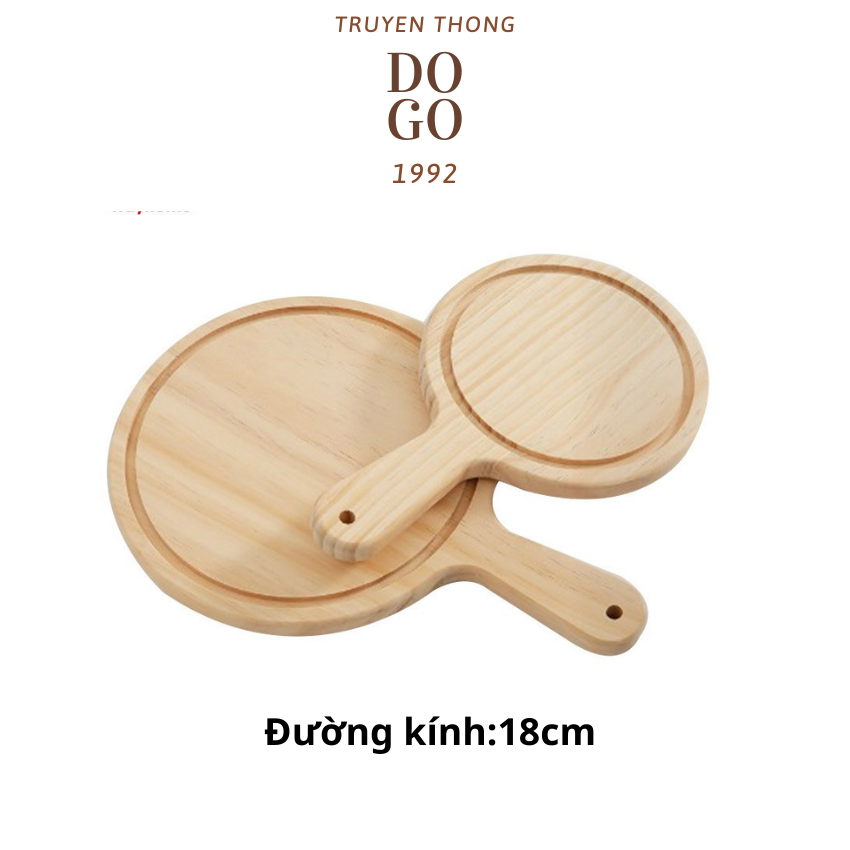 Khay gỗ Decor đựng Piza DOGO1992 chất liệu gỗ thông thân thiện với môi trường