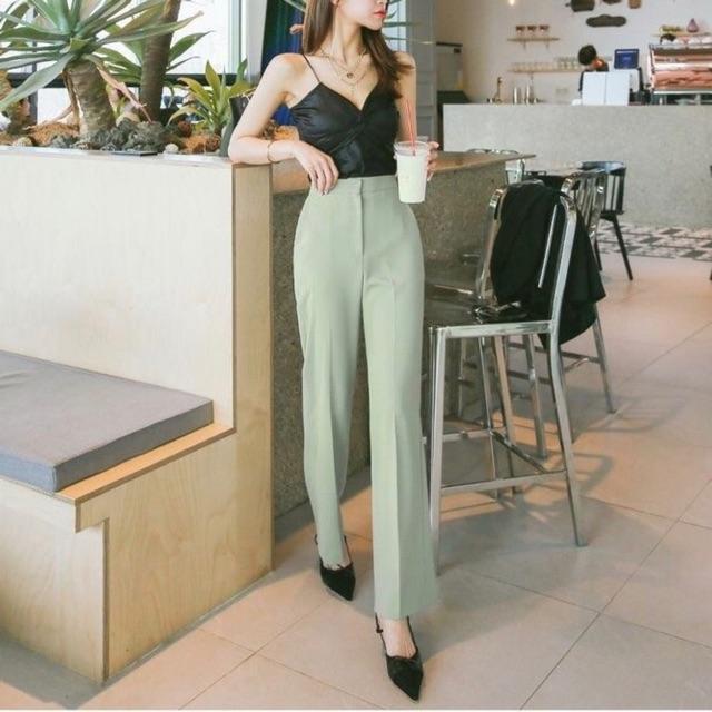 Quần ống loe vừa, ko túi