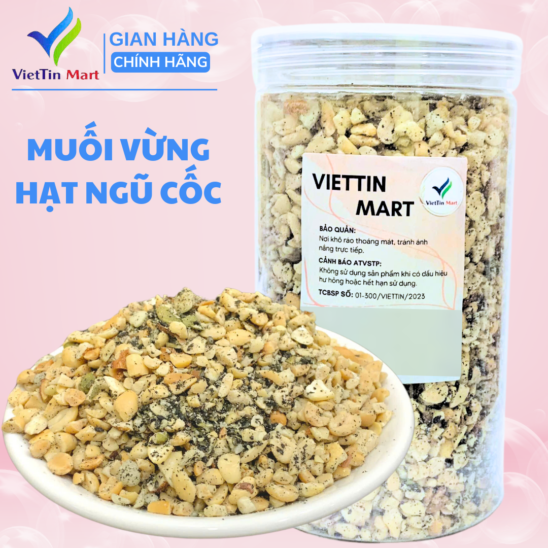Muối Vừng Hạt Ngũ Cốc Dinh Dưỡng Hũ 500g VietTin Mart