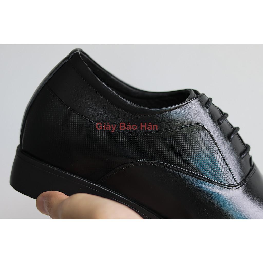 Giày Tây Nam Tăng Chiều Cao, Da Bò Mã GC-02 Tăng Cao 6.5 cm