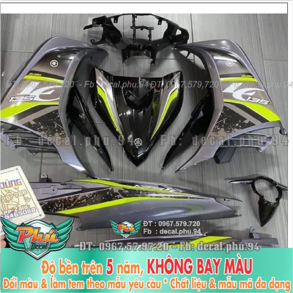 Tem Rời Exciter 135 Lc xám đen.  -1