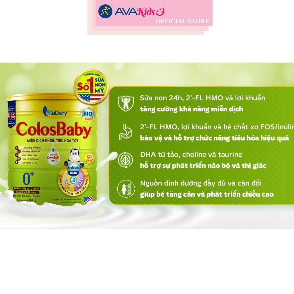 Sữa Bột ColoSữa bộtaby Bio Gold 0+ 800g - Lon - Hàng chính hãng