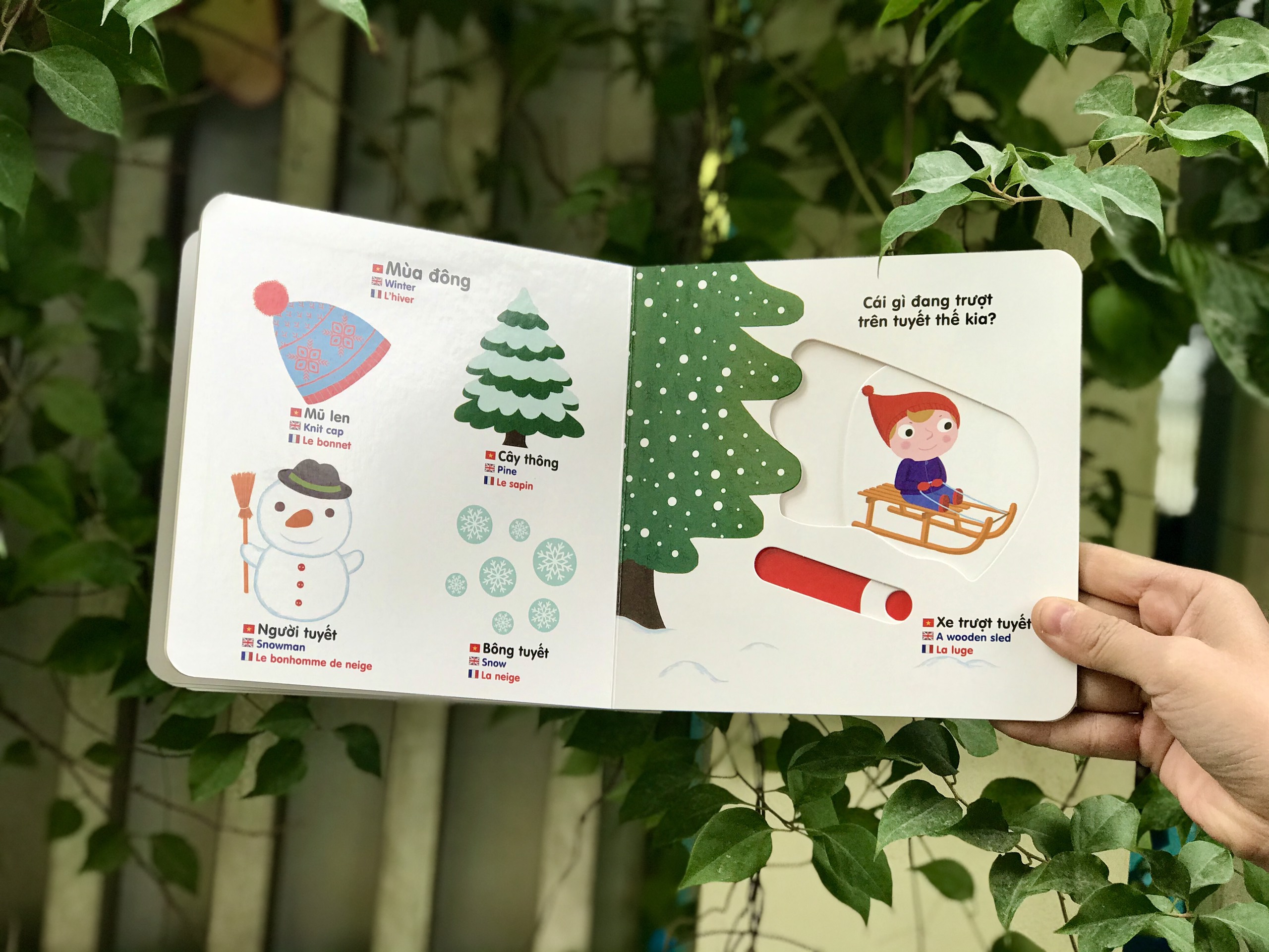 Sách tương tác chuyển động thông minh đa ngữ Việt - Anh - Pháp - Đinh Tị - Mộc Nhiên