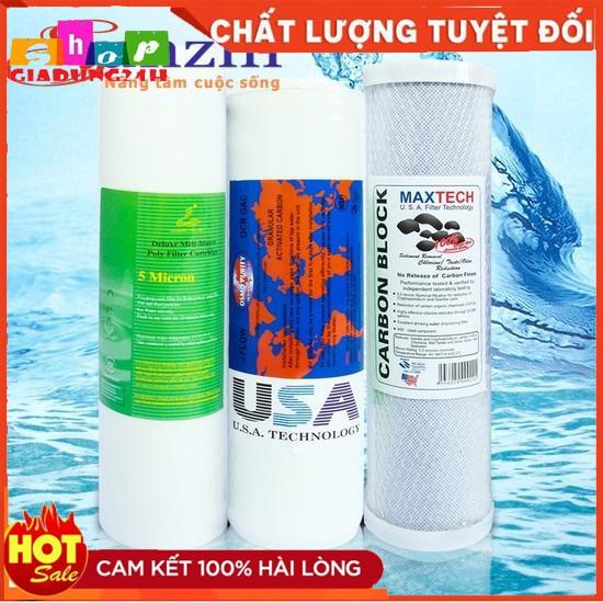 Combo Bộ lõi lọc thô 1, 2, 3 dành cho các loại máy lọc nước RO