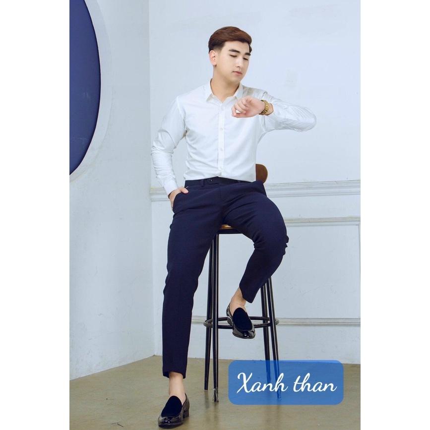 Quần âu nam ống đứng TUTO5 Menswear Slimfit tây đen chất đẹp cotton Hàn Quốc đen,tím than, ghi xám QDT02