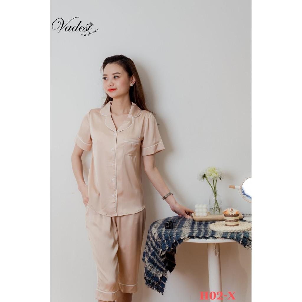 Bộ Lửng, Pijama Lụa Cao Cấp, Đồ Ngủ Đẹp, Bộ Mặc Nhà Vadesi