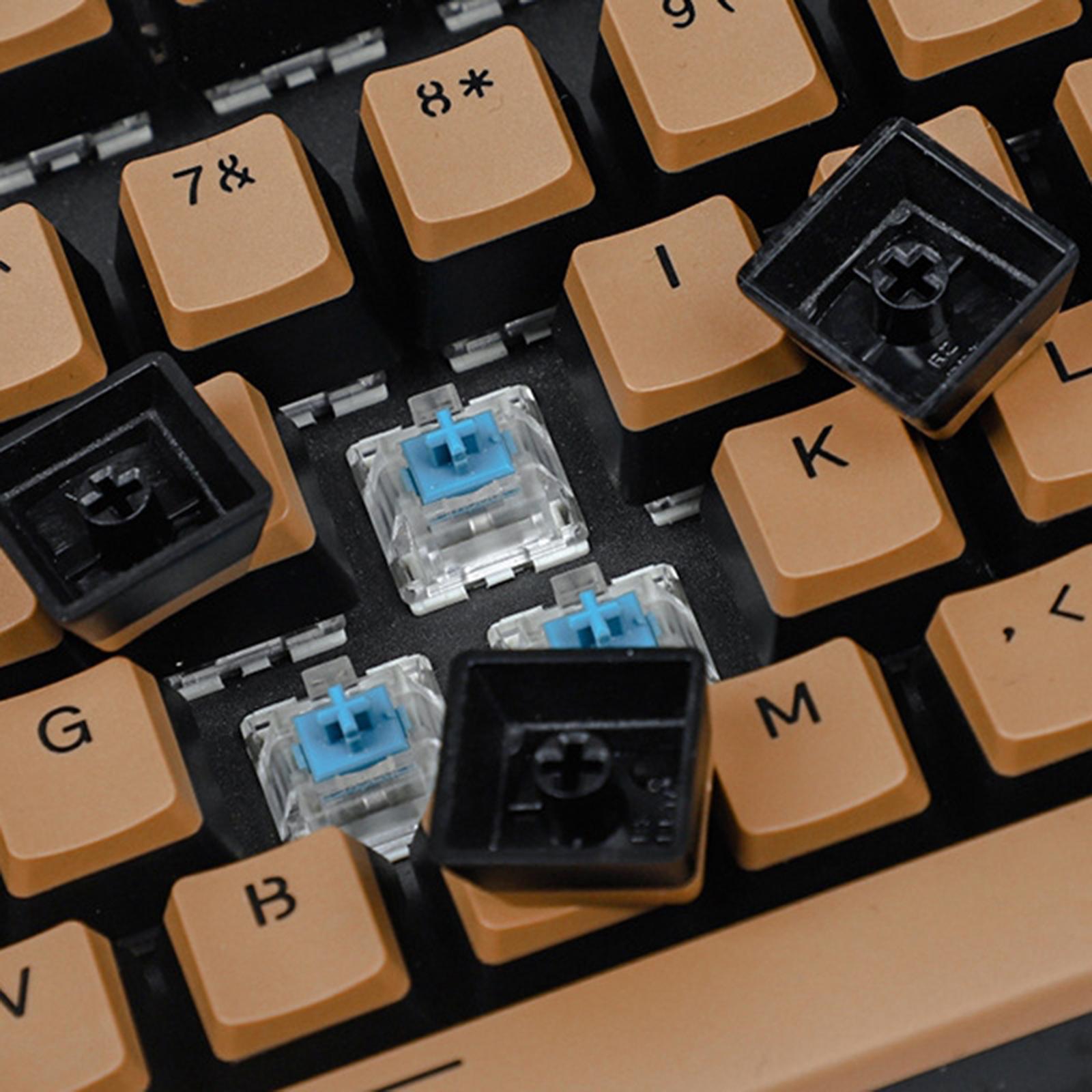 Pudding Keycap PBT Gaming Key Caps DIY for Cherry MX Keyboard White Black