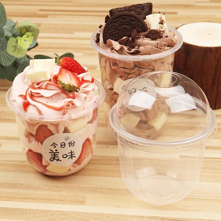 50 Ly PP đáy bầu 360ml đựng pudding, tàu hủ singapore , trà sữa, cafe, trà sữa