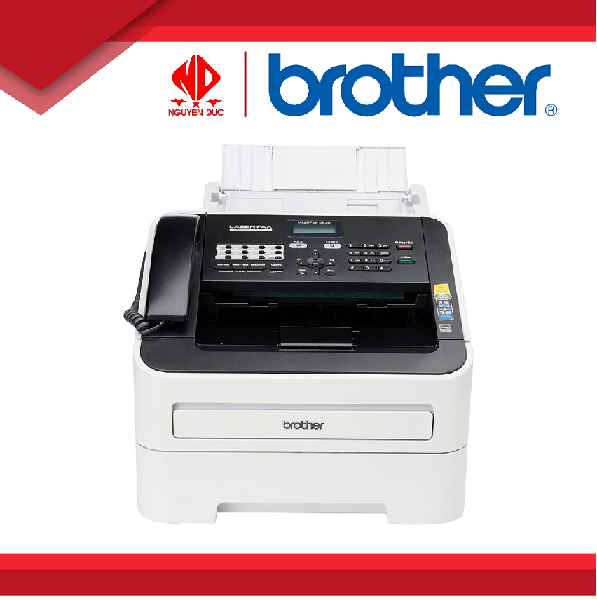 Máy Fax Brother 2840, Laser Trắng Đen, Tốc Độ Cao, Có Kết Nối Điện Thoại, Khổ Giấy Fax A4 - Hàng Chính Hãng