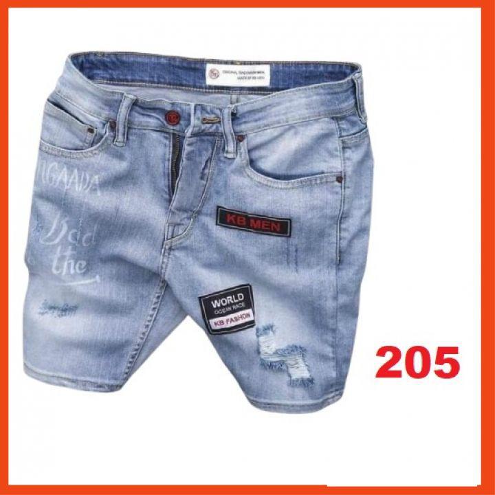 Quần short jean chất bò co giãn- quần lửng nam nhiều mẫu thời trang TINA ms204