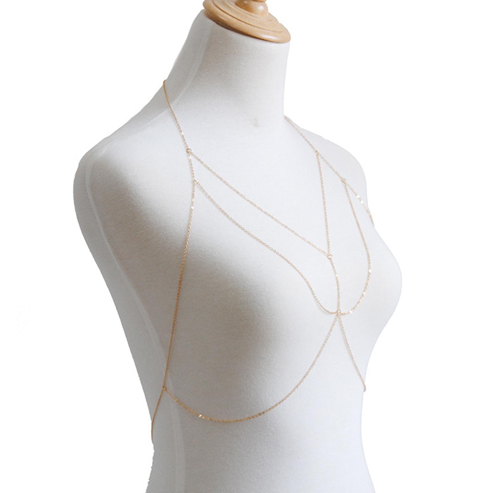 Crystal Bikini Bra Body Chain Popular Multi-Layer Jewelry Chains for Wedding Girls