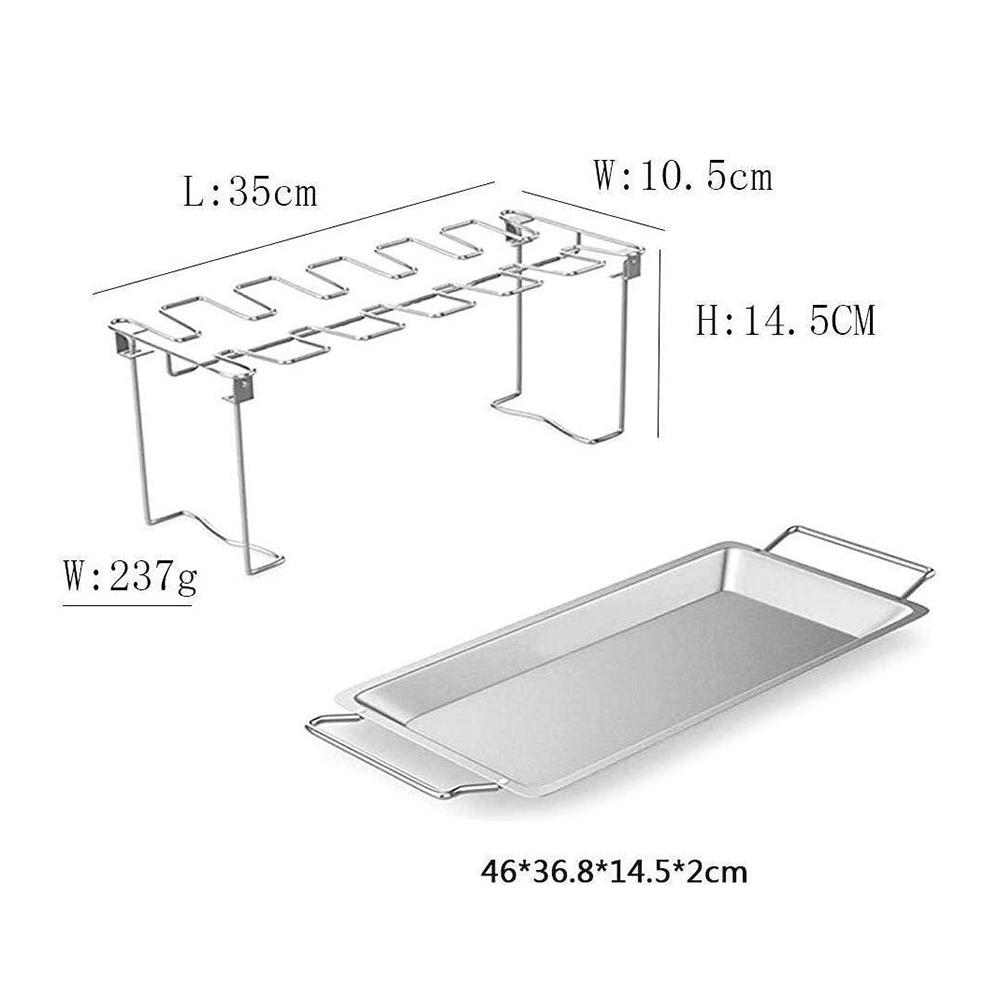 Bếp Nướng Phụ Kiện Tainless Thép Gà Chân Trống Nướng Đế Đứng Thịt Nướng Không Dính Giá