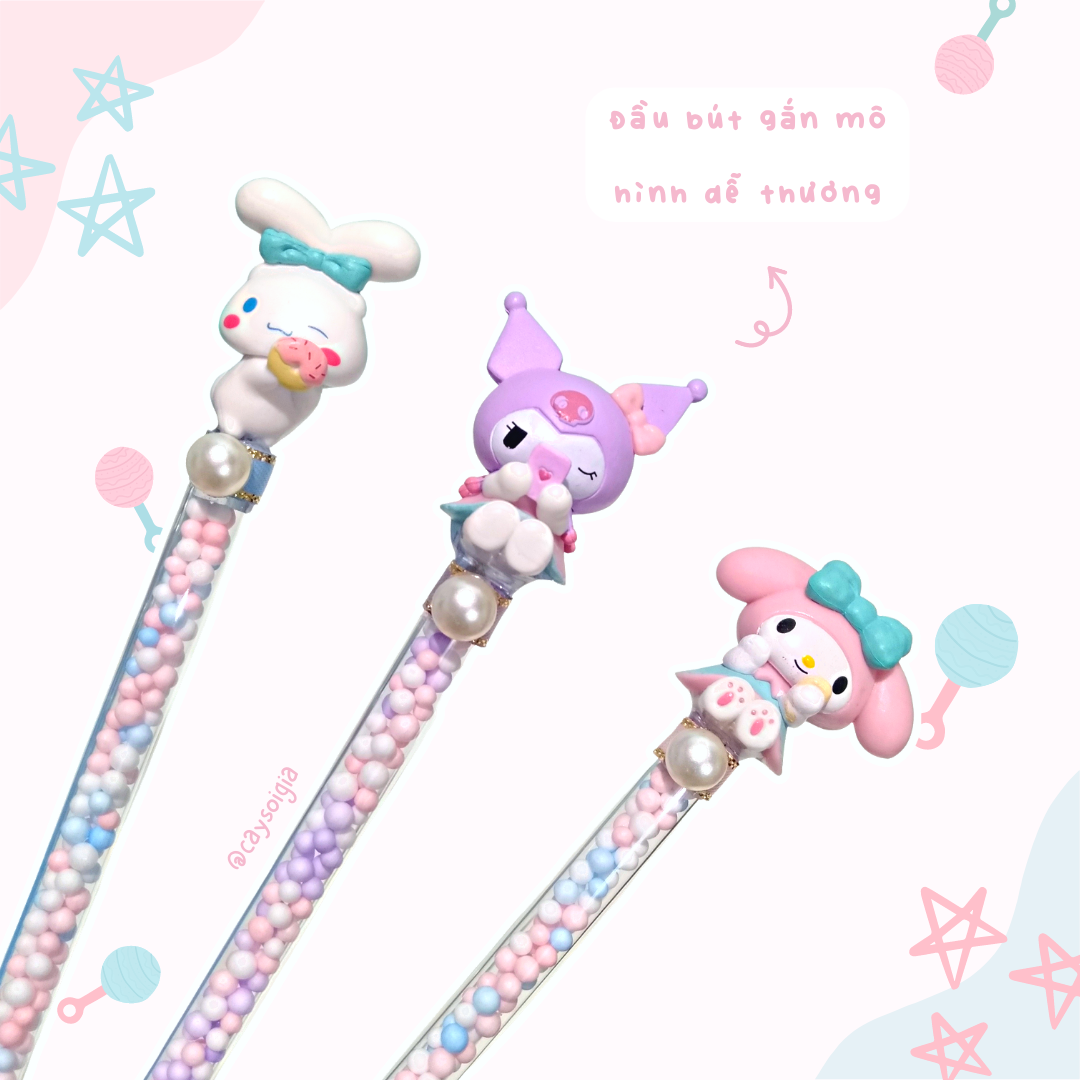 S108 - Bút dao rọc giấy nhân vật Sanrio bé bỏng dễ thương unbox đơn hàng, cắt sticker băng dán washi tape - Cây Sồi Già