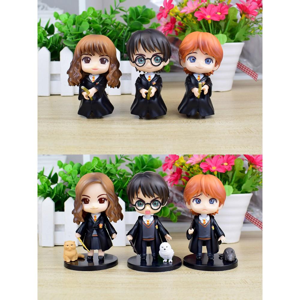 Mô hình Harry Potter, Hermione Granger, Ron 9cm