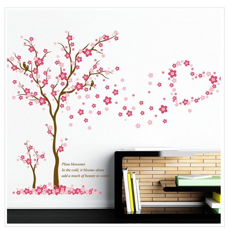 Decal trang trí Cây đào nhỏ AmyShop DCX055 (100 x 167 cm)