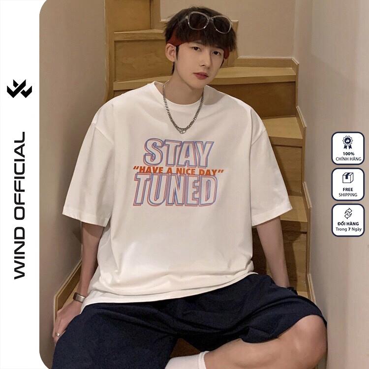 Áo thun tay lỡ W WIND phông unisex form rộng StayTuned nam nữ cotton ulzzang oversize