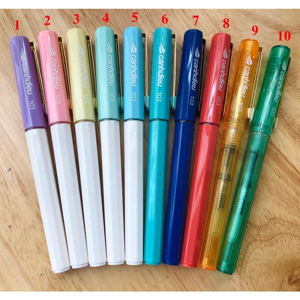 Bút Cánh Diều 103 - Bút máy ngòi kim tinh lá tre thanh đậm luyện chữ đẹp