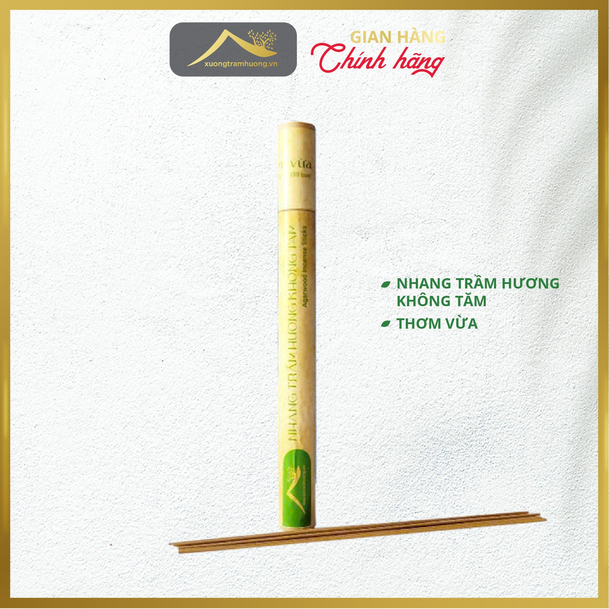 Nhang Trầm Hương Không Tăm Sạch Nguyên Chất Xưởng Trầm Hương Thơm Vừa Ít Khói Xông Nhà