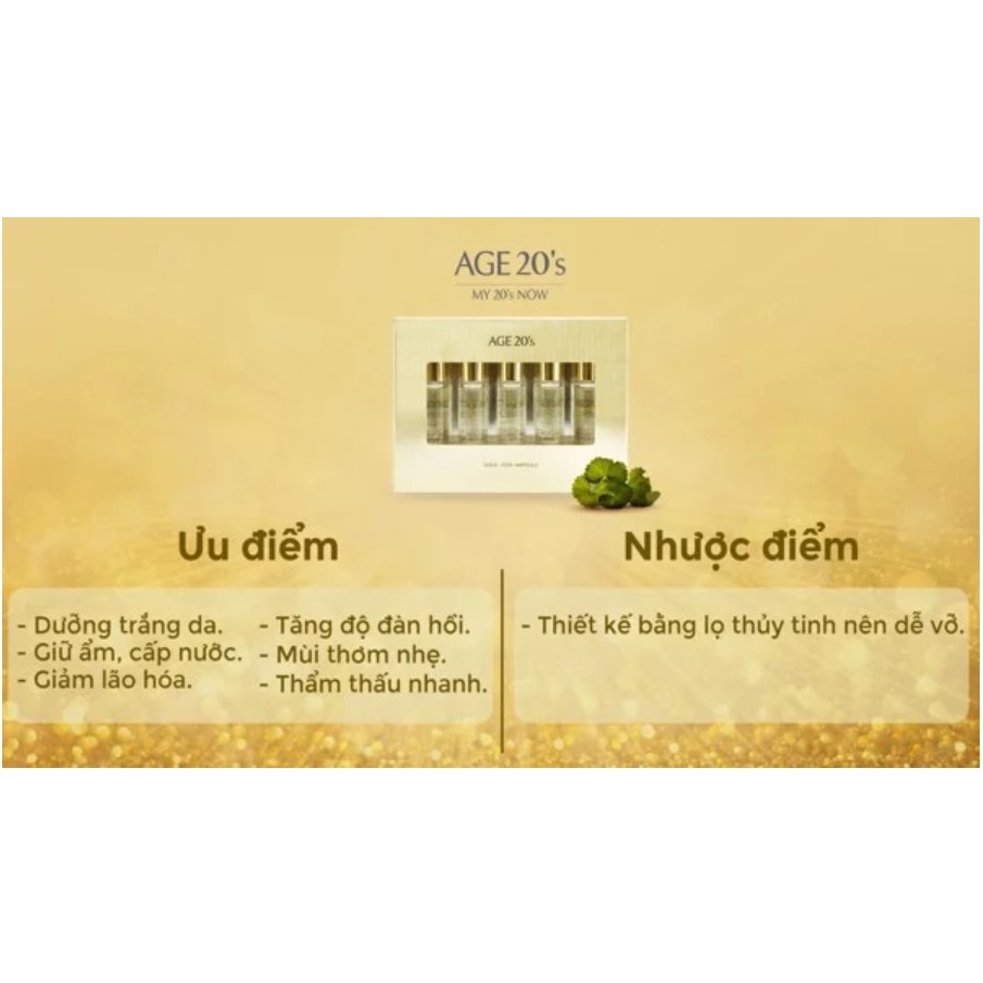 Tinh Chất Dưỡng Da Age 20's Gold Cica Ampoule (Set 5ea) 10ml