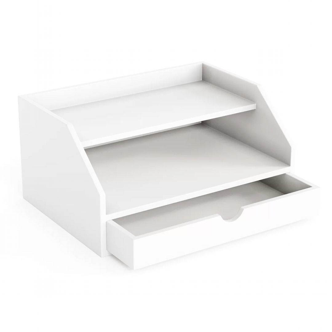 Kệ để bàn gỗ hiện đại SMLIFE Akira | Gỗ MDF dày 17mm chống ẩm | D40xR30xC25cm