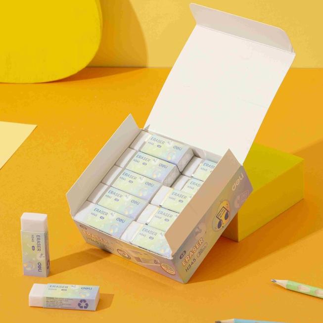 Gôm Tẩy 2B Ít Vụn Không Bụi Deli - Phù Hợp Học Sinh Văn Phòng Tẩy Xoá - CH347 CH345
