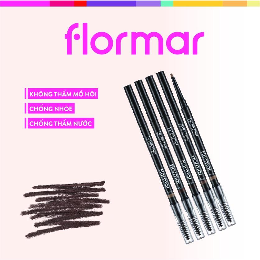 Chì kẻ lông mày Flormar Ultra Thin Brow Pencil chống thấm nước