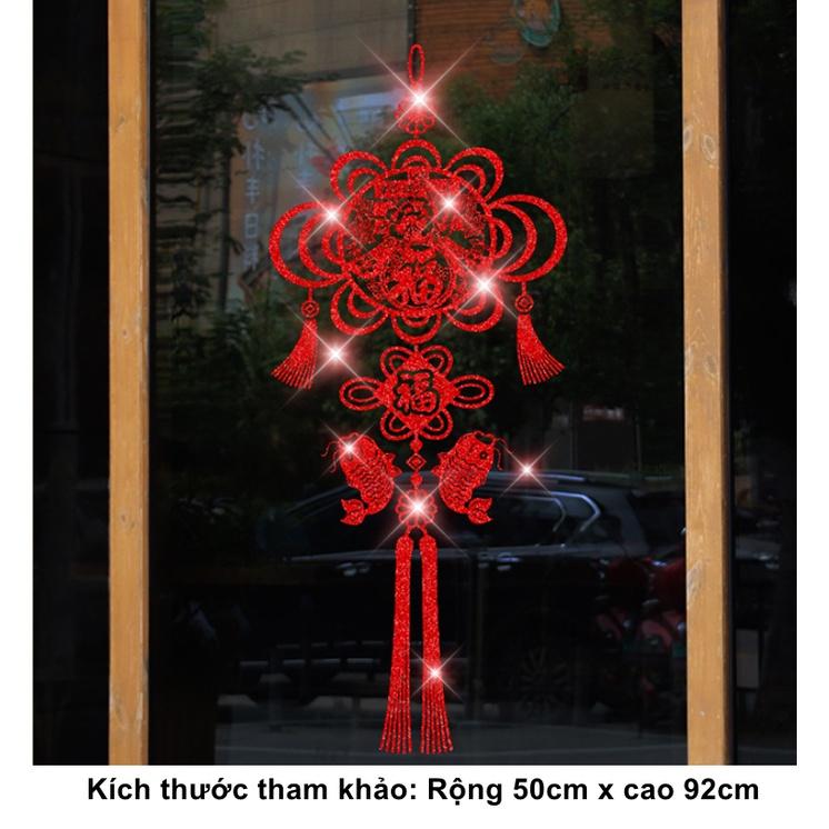 Decal hít tĩnh điện trang trí dán tết - XUÂN PHÚC TRÀN ĐẦY MẪU MỚI