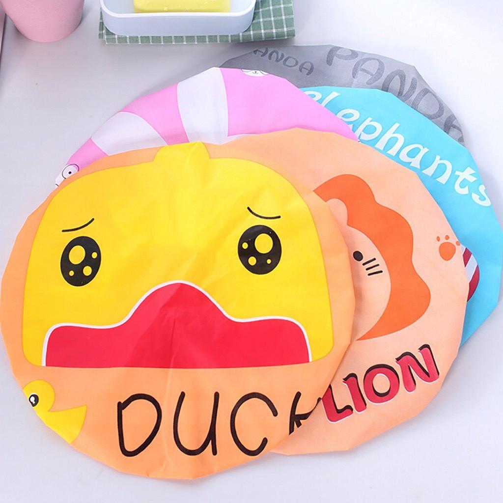 Mũ trùm tóc khi tắm in hình động vật dễ thương cho phụ nữ & trẻ em