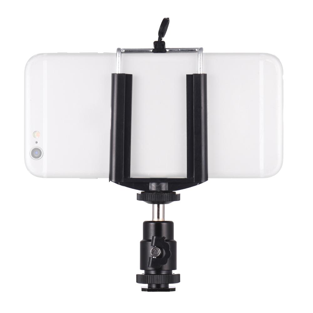 Kẹp giá đỡ điện thoại có thể điều chỉnh + Đầu bi mini với giá treo vít 1/4 inch cho Canon Nikon Sony DSLR Màn hình ILDC Mini DV