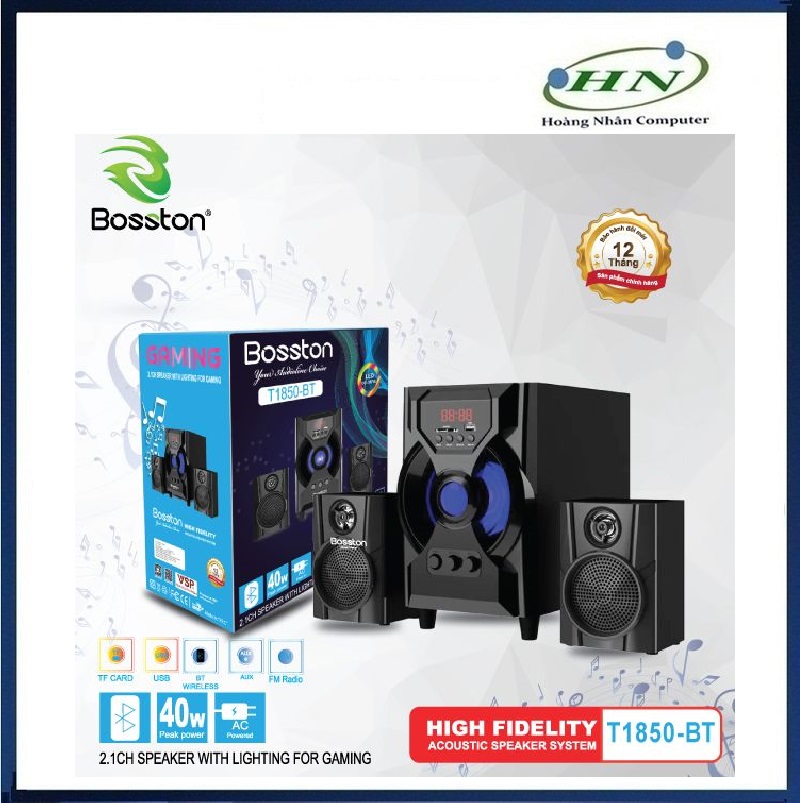 Loa vi tính Bosston bluetooth 2.1 T1850-BT - HN - HÀNG CHÍNH HÃNG