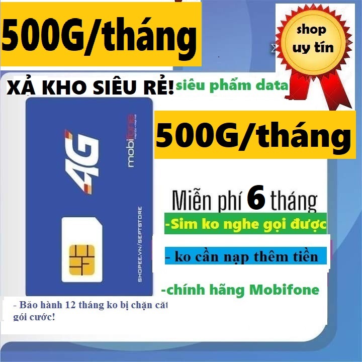 Sim 4G Mobifone chuyên data vào mạng, nhiều lựa chọn thời gian sử dụng - Hàng chính hãng